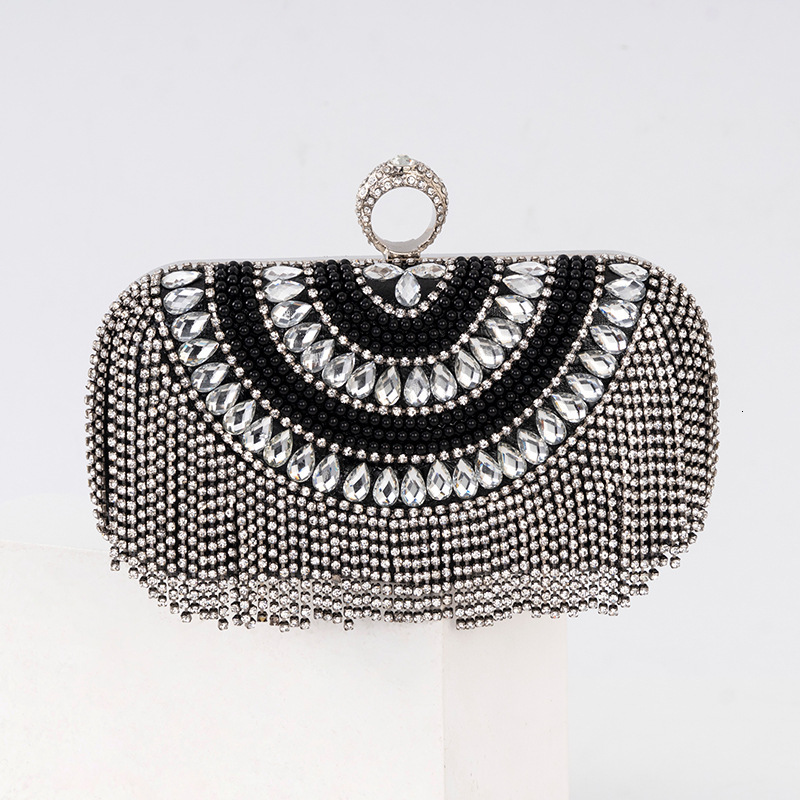 new style New Tassel Diamond Socialite Fashion Handbag, Shiny Dress, Dinner Bag, Banquet Women's Bag
