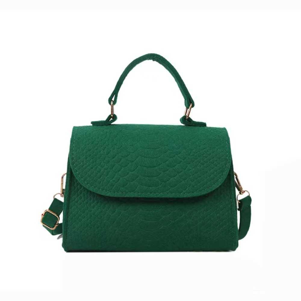 Ladies Handbag Vintage Luxury Crossbody Underarm Bag odile Embossed Felt Bag Womens Handbag Small Square Bag Messenger BagXJ250121