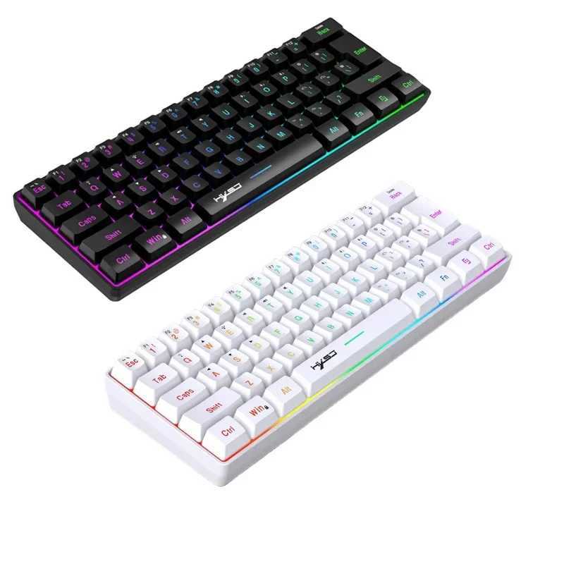 keyboards and mouse white gamer wireless gaming eyboard USB 60% Computer white wireless connections combo ergonomic Pc Backlit key board X250203