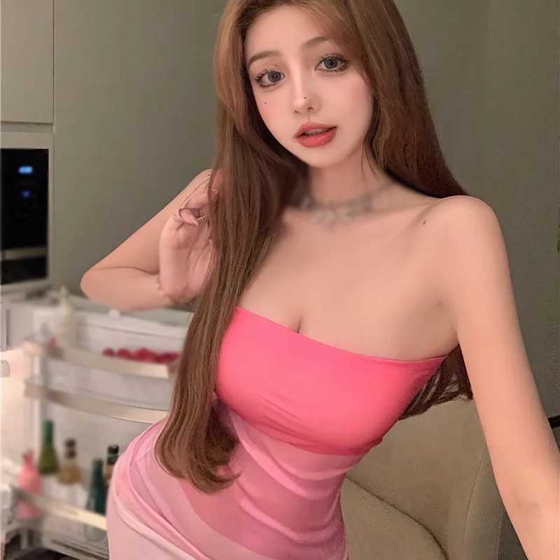 French Wrapped Chest Tube Top Dress Spring And Summer New Fairy Small Waist Thin Short Skirt dresses summer 2024 womanXJ250115