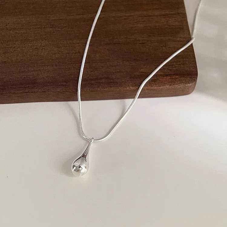 S925 Sterling Silver Necklace For Women Waterdrop She Fashion Minimalist Pendant Necklace Cute Charm Necklace Birtay GiftXJ250114