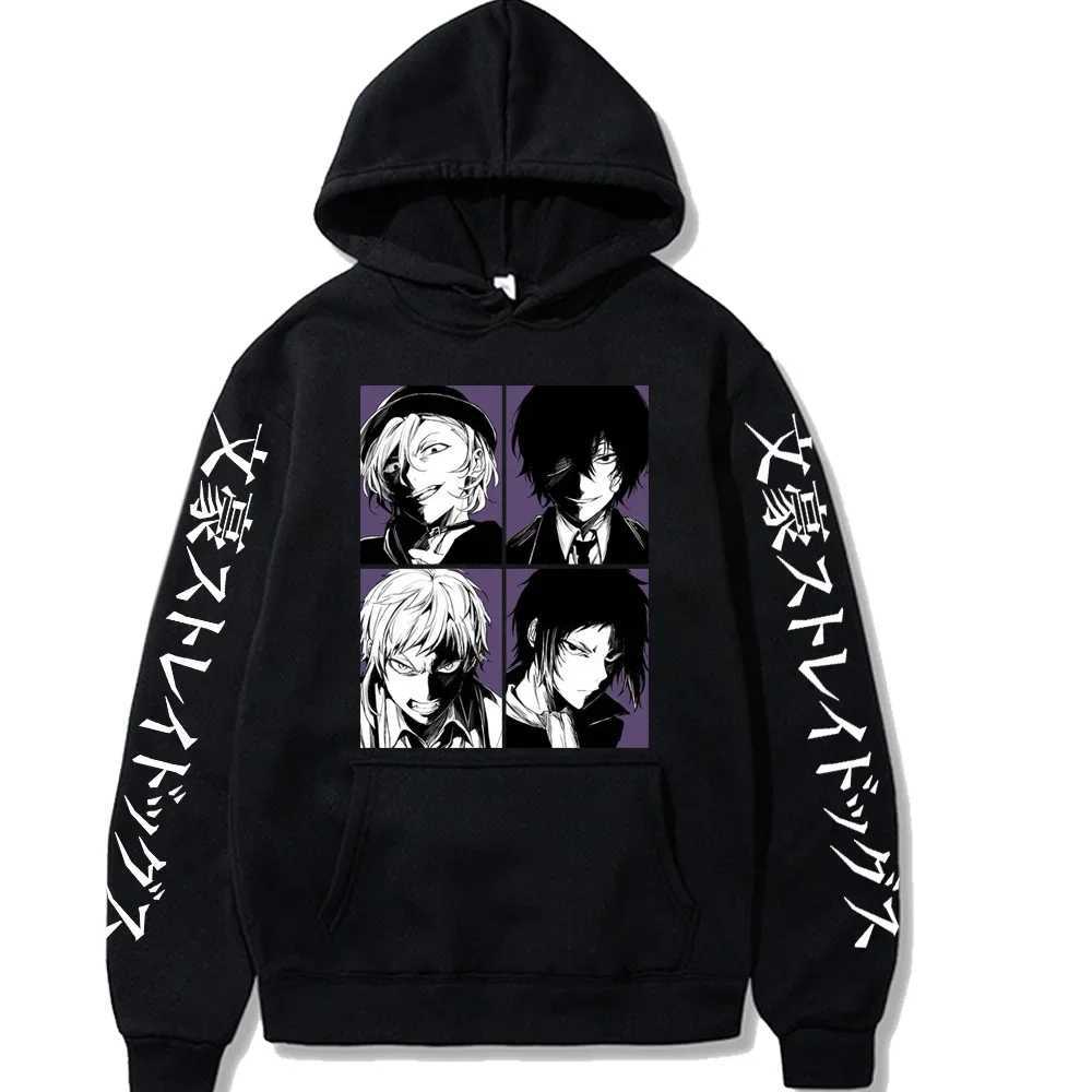 Anime Bungo Stray Dogs Nakajima Atsushi Dazai Osamu hoodies Casual Hoodies Cool Cartoon Streetswear Men Unisex Top SweatshirtXJ2500118