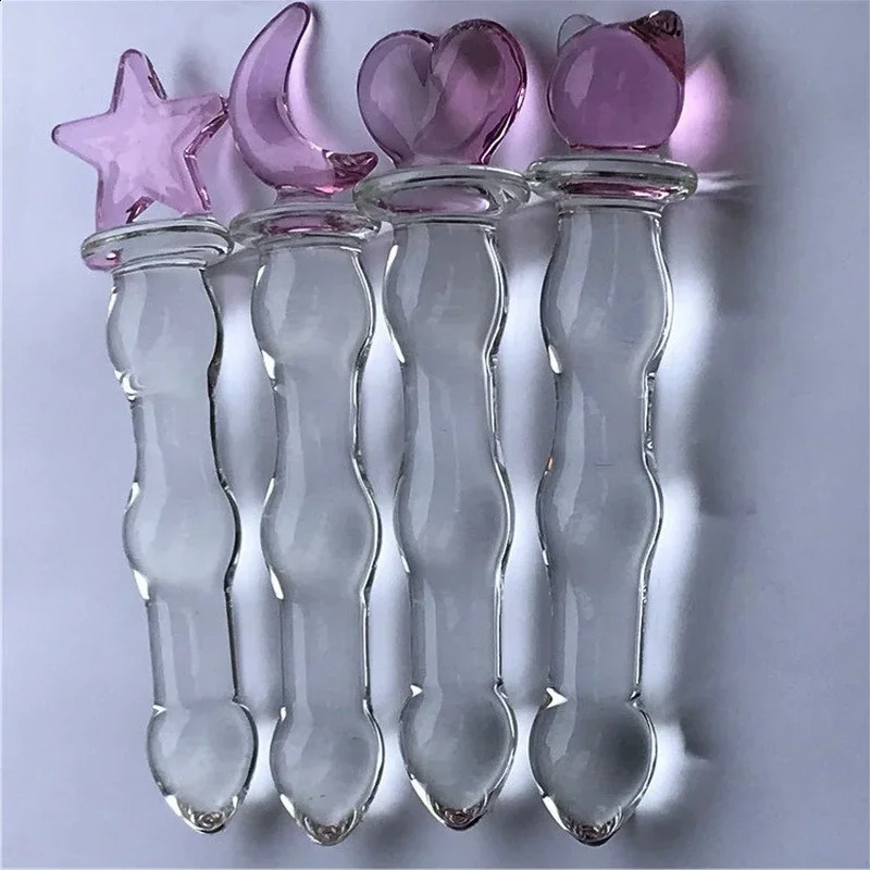 Crystal Glass Anal Plug Vaginal Anus Beads Butt Plug Sexual Toy Adult Dildo for Anal Massage Masturbation Sex Toys for Men Women 250108