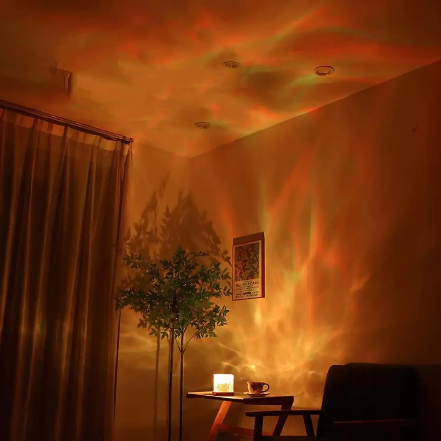 Northern Lights Cube Lamp Ocean Wave Lamp Water Projector Light Luminorthe Cube Lamp lumena Lights Cube Bedroom Decor 16 Colors 250120