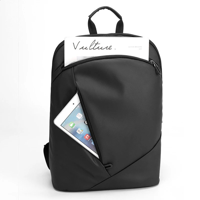 Waterproof Thin Laptop Backpack Men Bag 15.6 Inch Business Bag Women Backpacks Office Work Unisex Black Backpack Slim Back Pack 250122