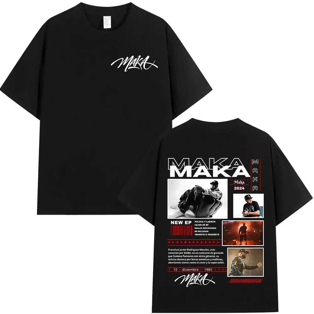 Rapper For Tour Merch T Shirts Men Women Clothing Fashion Vintage T-shirt Cotton Casual High Quality Cotton T Shirt Streetwear X250203