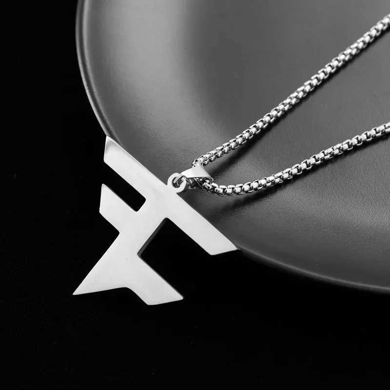 FAZE Necklace Csgo Rain God Rainropztwistizz Same Style Titanium Steel Necklace Jewelry Autumn and Winter Handsome Sweater ChainXJ250121