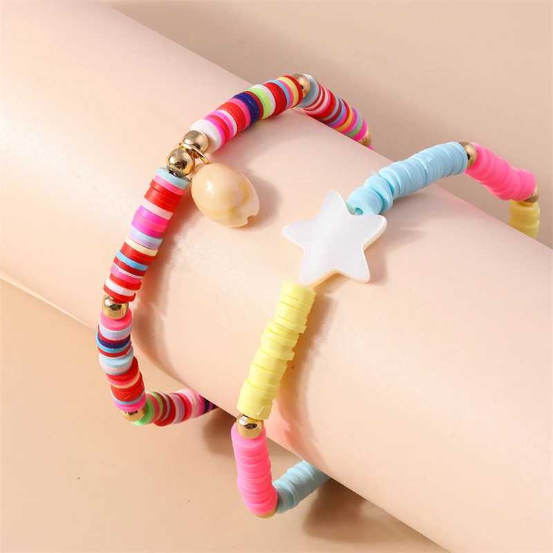 Fashion Colorful Beaded Anklets for Women Summer Beach Star Shell Ankle Bracelet Foot Leg Chain Girls Holiday Jewelry GiftsXJ250121