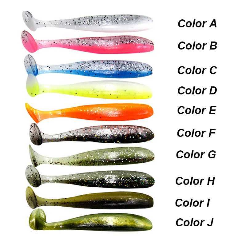 WESTBASS 3/5/10PCS Soft Fishing Lures 50-63-70-90-120mm Silicone Swimbaits Crazy Shinner Baits Rubber leurre gummi fischeXJ250122