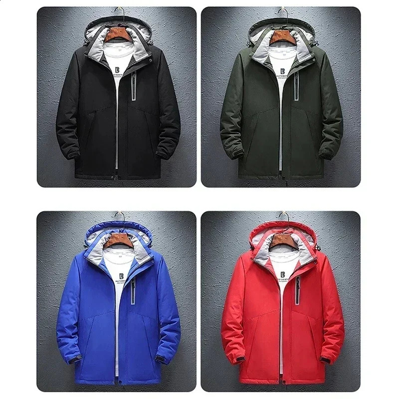 Mens 8zone jacket winter electric USB charging waterproof windproof outdoor M5XL