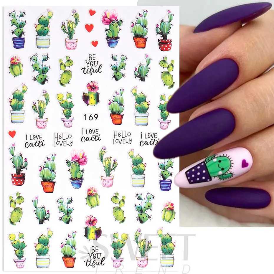 Cartoon Ant Nail Stickers 3D Cute Nail Decoration Ladybug Succulents Evil Eye Ice Cream Kawaii Sliders Summer Manicure Tips BEEBXJ250120