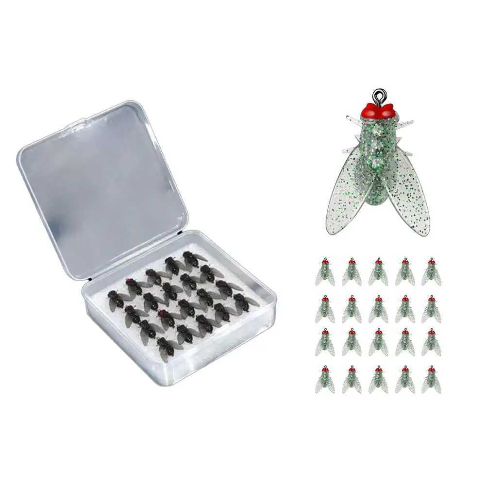 Bionic Fly Fishing Bait(20PCS) 2024 New Fly Hook Soft Bait Add Fish Attractant Fishing Gear For Salmon TroutXJ250122