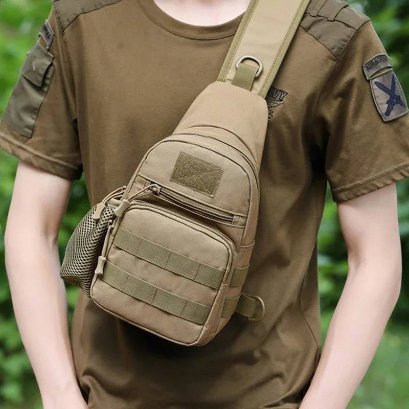 Tactical Shoulder Bag Molle Backpacks Sling Daypack Backpack Chest Fishing Camping Fanny Pack 250121
