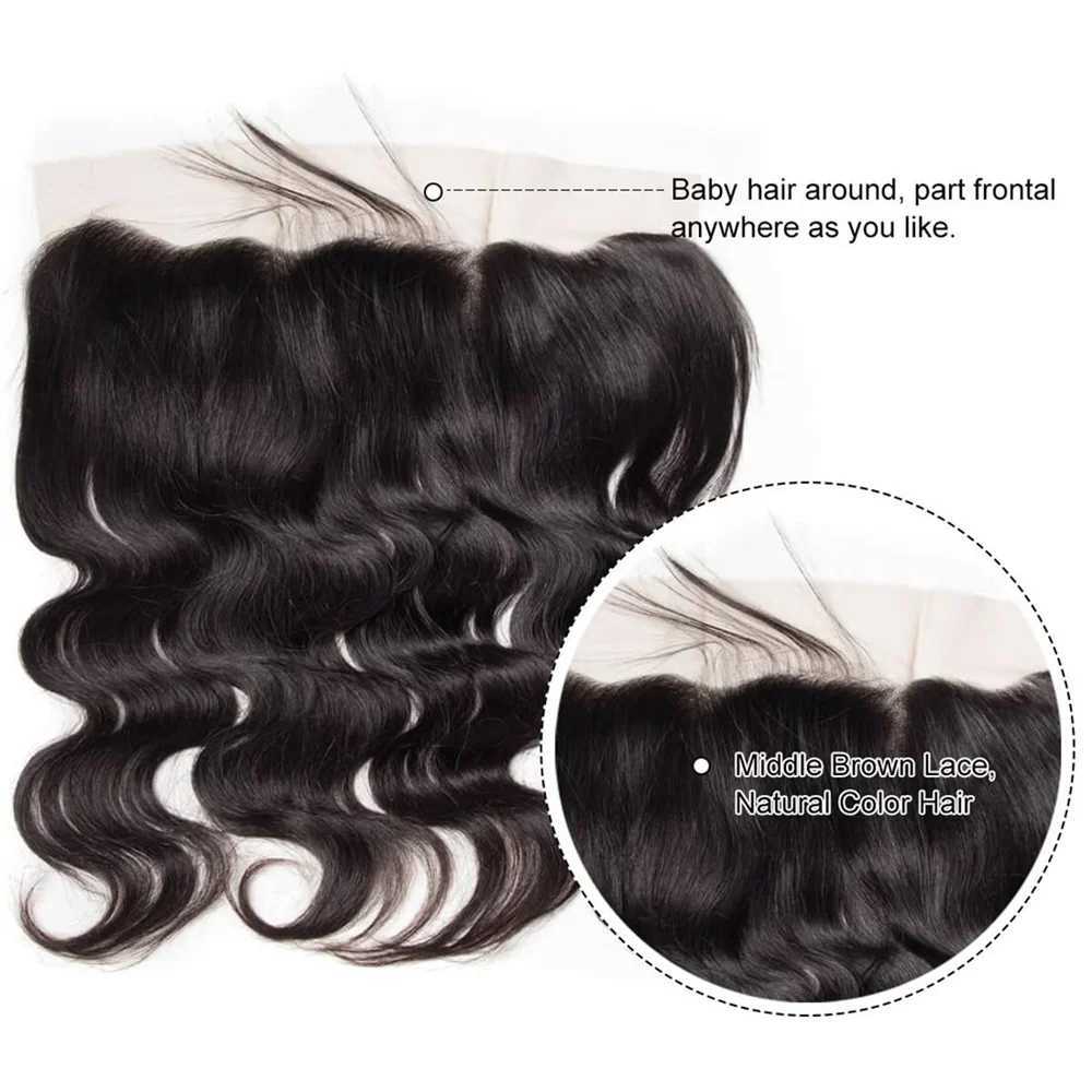 Kinky curly 13x4 Lace Frontal And Clo Brazilian 100% Human Hair Remy 4x4 Lace Clo Body Wave Deep Wave WaterXJ250120
