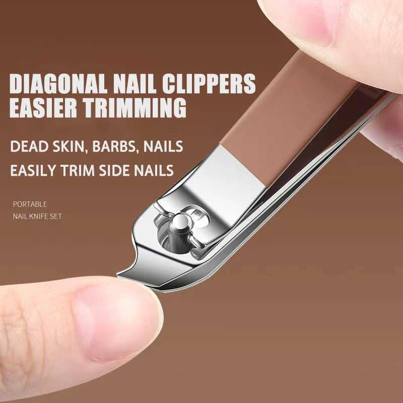 New Nail set 4/6 Stainless steel Splash proof nail clippers set Advanced home special nail clippers nail beauty tool setXJ250116