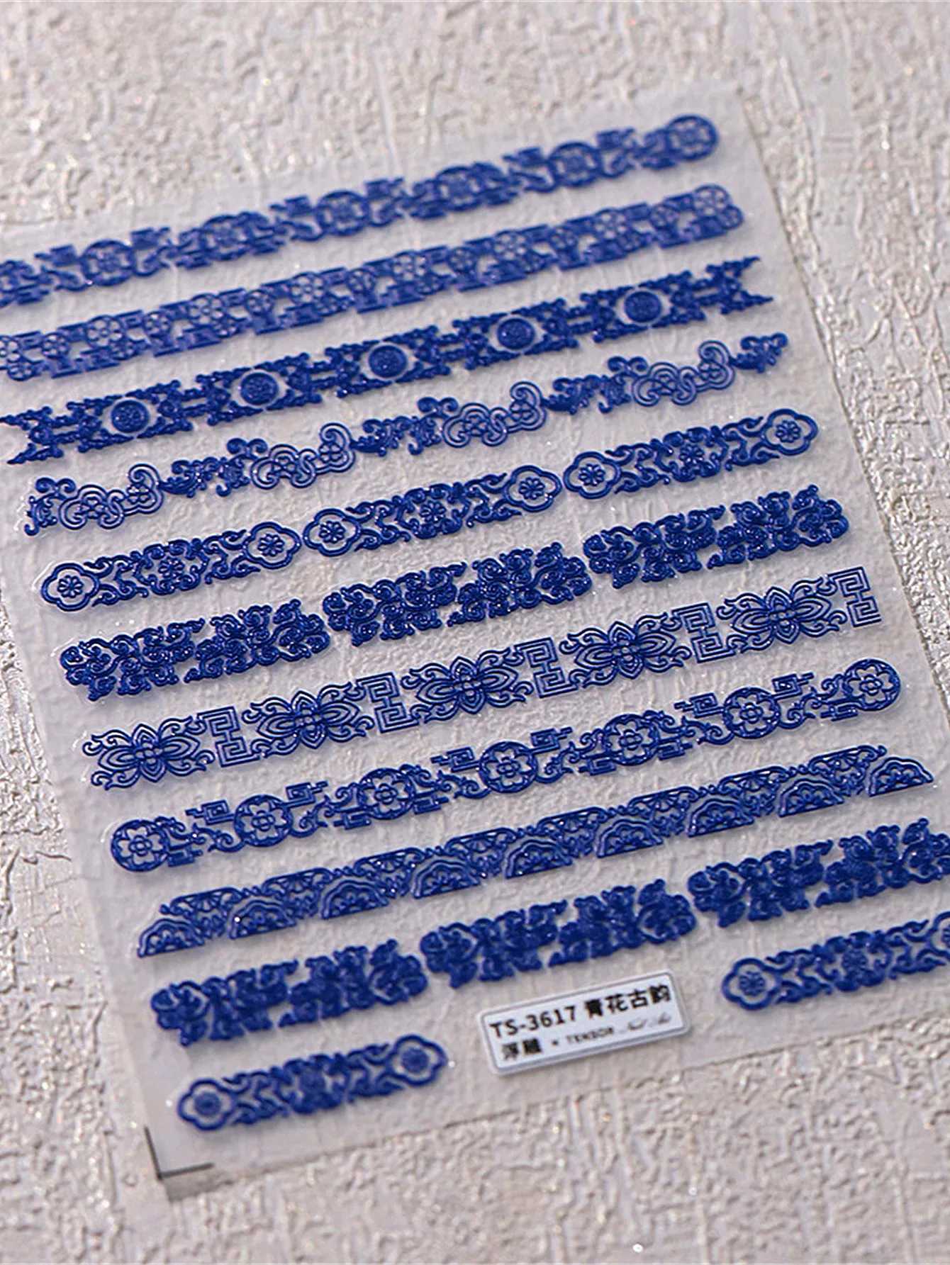 1pcs 5D Retro Style Dragon Phoenix Flower Nail Stickers Relief Self Adhesive Nail Art Decoration Decals Supplies DIYXJ250120