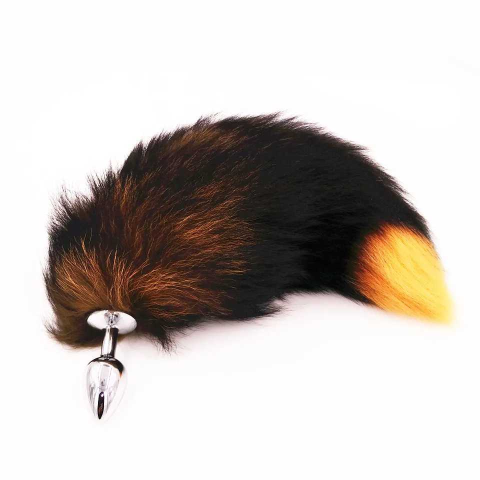 Fox Tails Anal Plug Metal Anal Sex Toys Butt plug Sex Games Role play Cosplay Toys Drop ShippingXJ250121