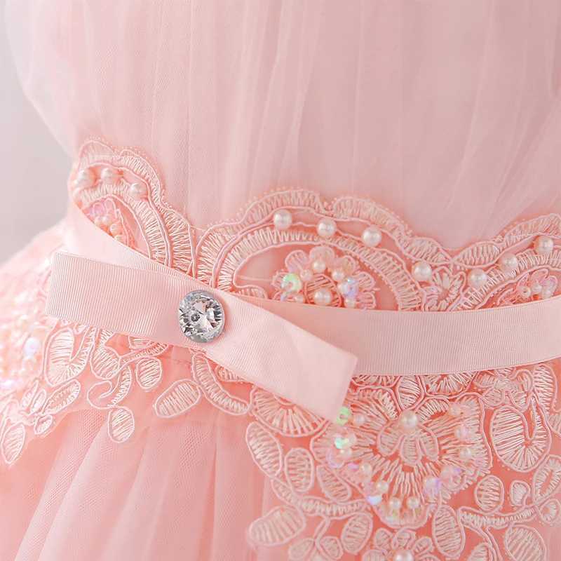 White Gown Baby Girl Dresses Party And Wedding Christening Dress For Girl Frock 2 1 Year Birthday Princess Dress 6 12 Months X250203