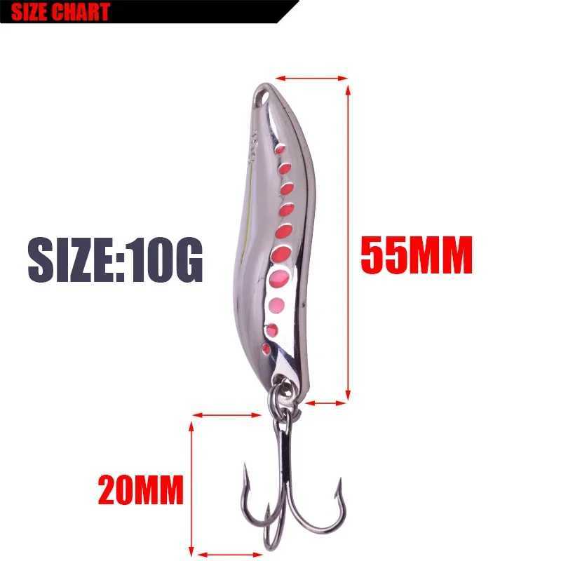 1Pc Metal Fishing Lure 10g 15g 20g Spoon Lure Spinner Bait Fishing Tackle Hard Bait Spinner Bait Isca Artificial Peche WD-441XJ250122