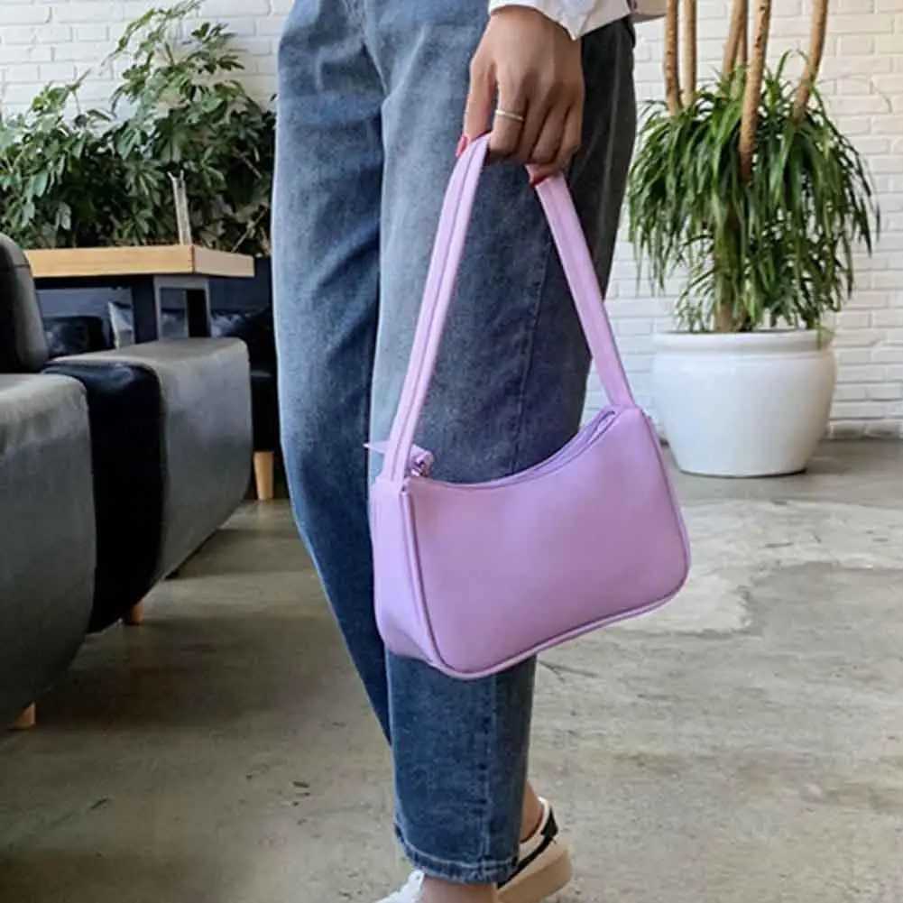 Handle Bag Women Handbag PU Leather Shoulder Totes Underarm Vintage Top Handle Bag Female Small Subaxillary Bags CluhXJ250121