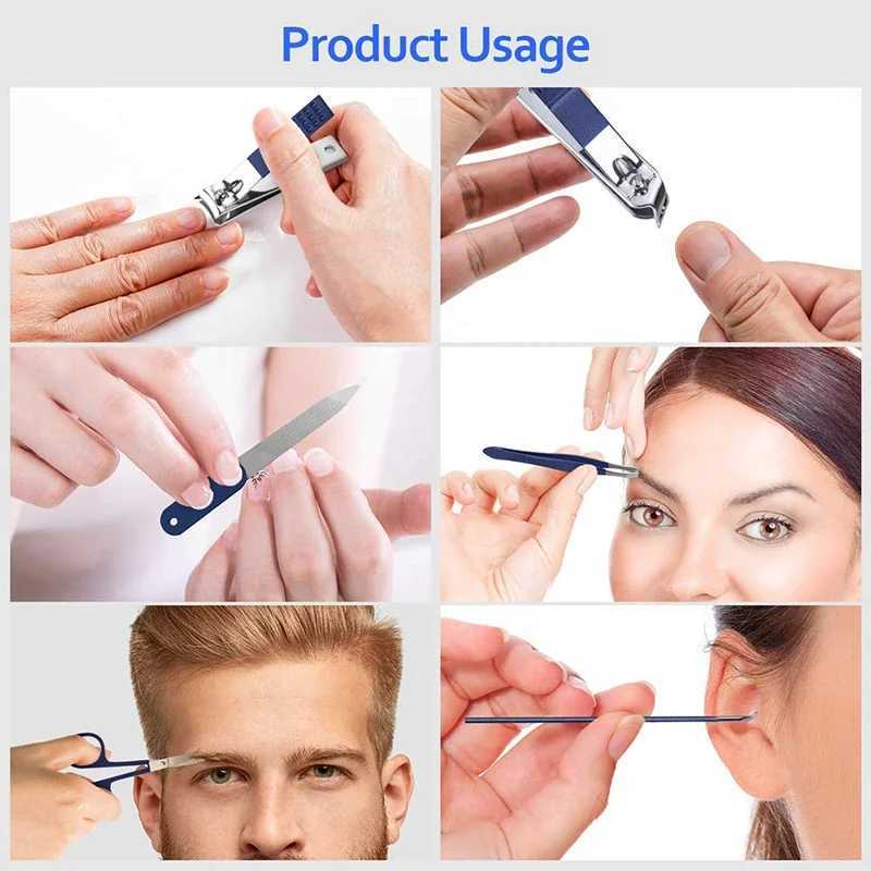 7/10/12/18 Pcs/Set Nail Pedicure Tools Portable Travel Hygiene Kit Nail Cutter Nail Kit Professional Set Makeup ToolsXJ250116
