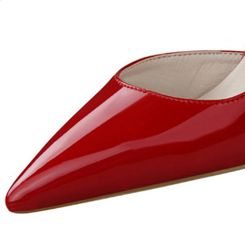 BIGTREE Shoes Patent Leather Woman Pumps Pointed Stiletto Fashion Women Work Sexy CutOuts High Heel Shoe Ladies Party 250118