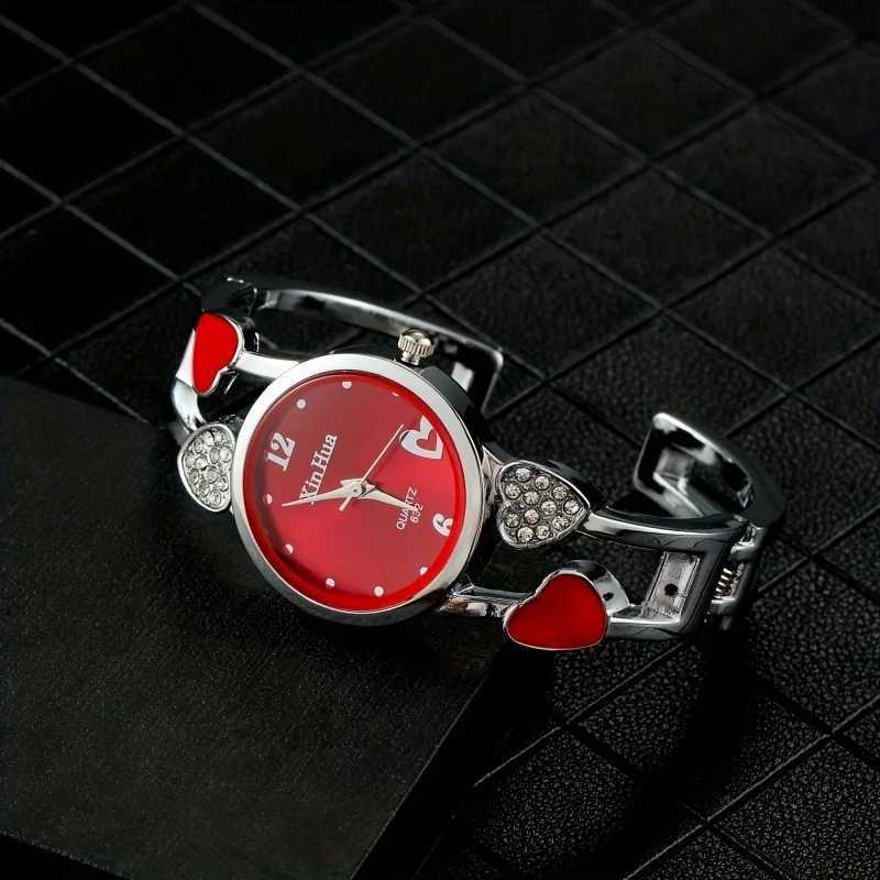 Xinhua Fashion Wen Stainless Steel Bracelet Watch Bangle r Shape Wristwatches Fem Best Gift Clock Watches X250203