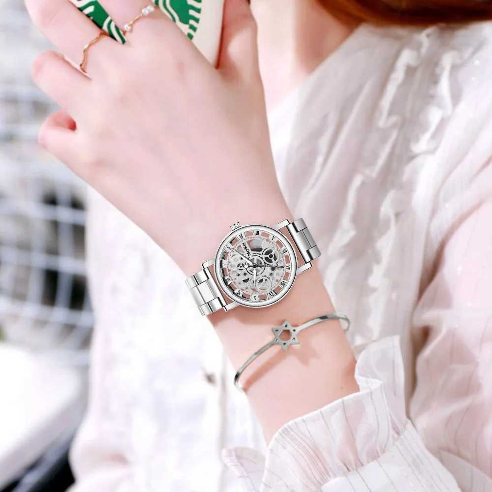 2024 New Fashion Wen Gold Luxury Casual Quartz Watch Metal Mesh Stainless Steel Watches Womens Watch Ladies Wrist Watches X250203