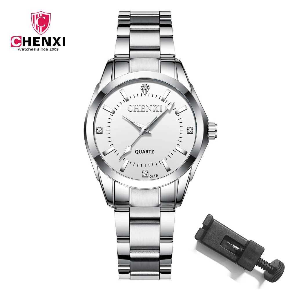 CHENXI Ladies Watch For Wen Fashion Silver Clock Stainless Steel Quartz Wrist Watches for Wen Waterproof Womens Watch X250203