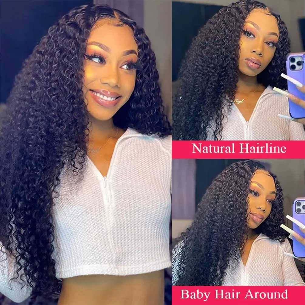 Yyong 4X4 Lace Clo Brazilian Kinky Curly Hair 100% Remy Human Hair One Lace Clo Can Be Bleached Knots Natural HairlineXJ250120