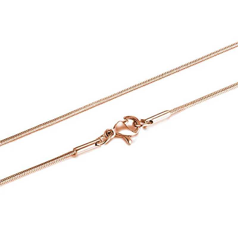 Couples Men Women Gold Color Bracelets for Women Stainless Steel Snake Link Chain Lobster Clasp Snap Button Jewelry W250121