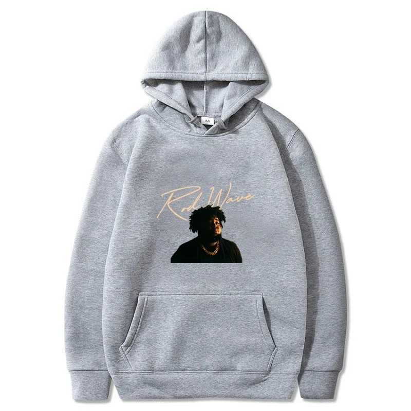 Fall and Winter Hooded Sweatshirt Rapper Rod Wave Print Street Y2k Hoodie Fashion Casual Pullover Fleece Long Sleeve HoodieXJ2500118