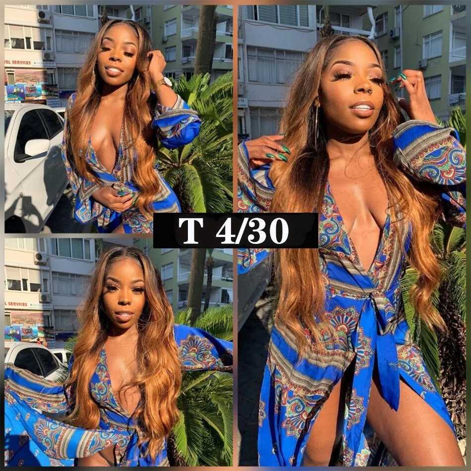 Colored Body Wave Bundles With Clo Brazilian Human Hair Weave Bundles With HD Lace Clo Frontal Virgin Remy Raw HairXJ250120