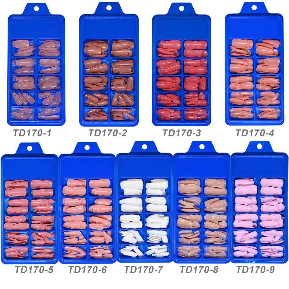 Diamond White Tips For Nails Extension 100pcs On Fake Ballerina Gel Nail Art Nude White Pink Press On Nails In Coffin 0.75inW250120
