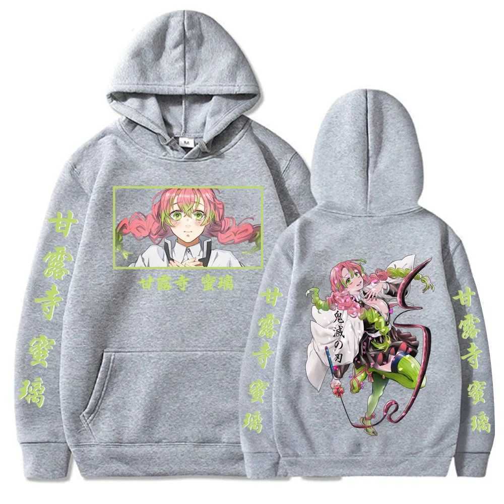 Anime Demon Slayer Kawaii Kanroji Mitsuri Hoodies Printed Men Women Harajuku Pullover Loog Sleeve Hooded Unisex SweatshirtXJ2500118