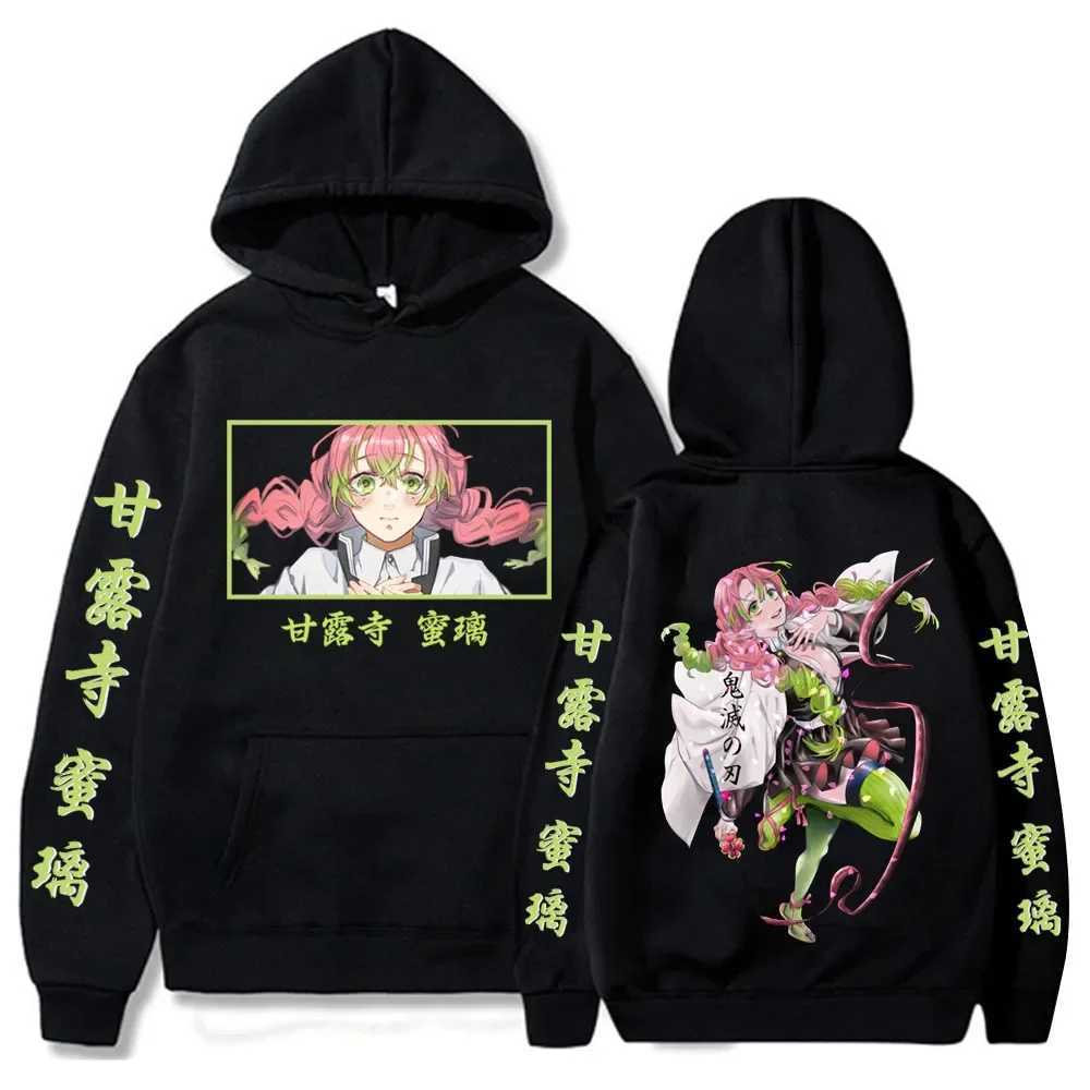 Anime Demon Slayer Kawaii Kanroji Mitsuri Hoodies Printed Men Women Harajuku Pullover Loog Sleeve Hooded Unisex SweatshirtXJ2500118