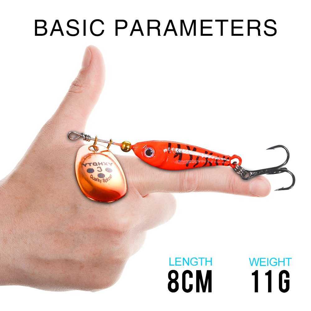 1PCS Rotating Metal Spinner Fishing Lure Hard Bait 11-20g Artificial Bait Wobblers Fishing Carp Bass Pike Fishing TackleXJ250122