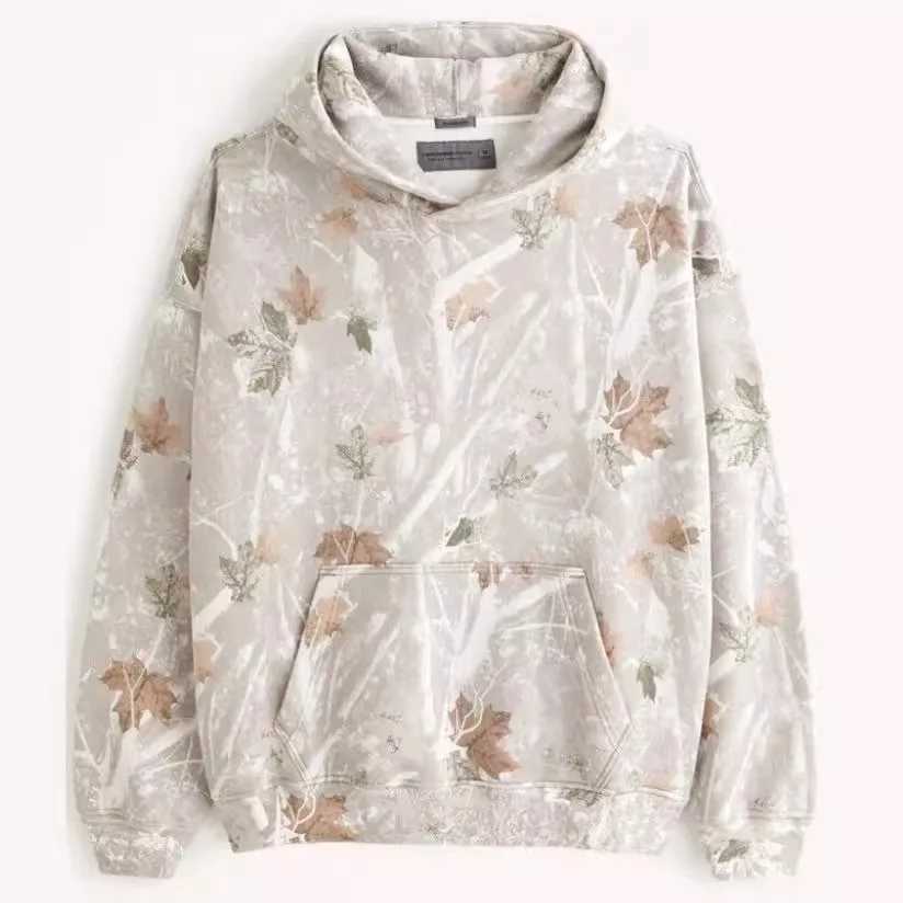 New Autumn Winte Mens Fashion Camouflage Leaf 3D Printin Hooded Sweatshirt Couple Oversize Hooded g Hip Hop Loose PulloverXJ2500118
