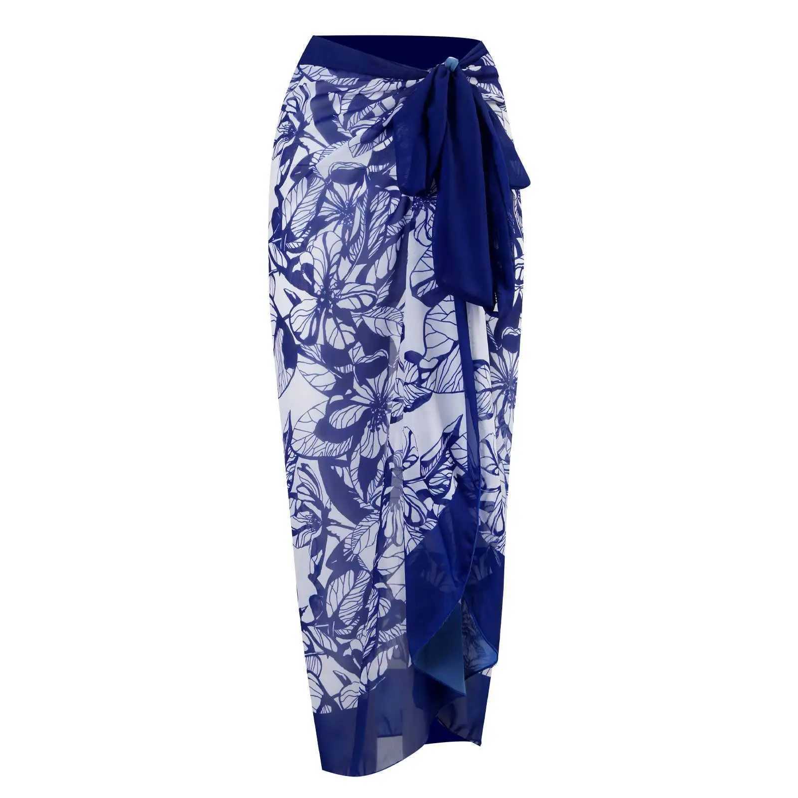 2023 New Sexy Print Retro Swimwear Beach Dr Cover Up Long Skirts Skirt Party Outfits Swimsuit Beachwear W250120