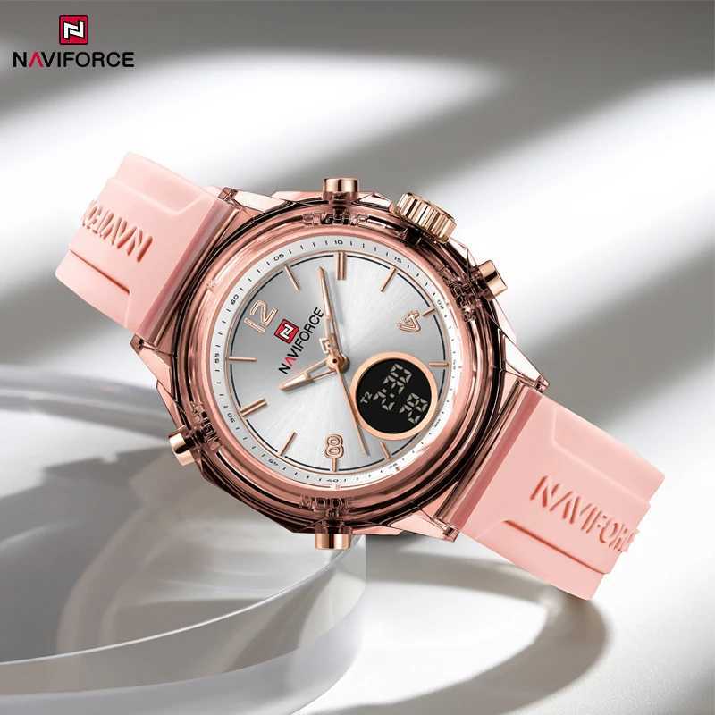 NAVIFORCE Watches for Wen New Design Small Dial Fashion Fem Quartz LCD Digital Display Wristwatches Womens Clocks X250203