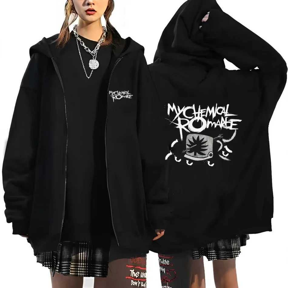 Rock Band My Chemical Romance Mcr Dead Zipper Hoodie Black Parade Punk Emo Zip Up Sweatshirt Men Fashion Vintage Hip Hop HoodiesXJ2500118