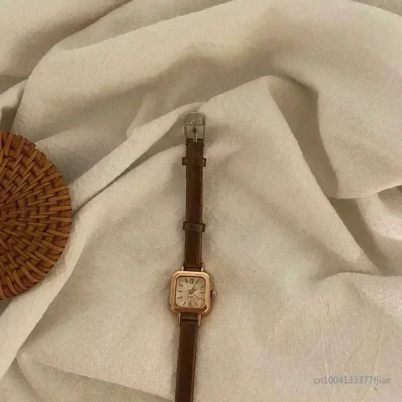 Hot Ss Wen Watch Small Square Dial Thin Leather Strap Ladies Wristwatch Elegant Quartz Fem Watches Casual watch women X250203