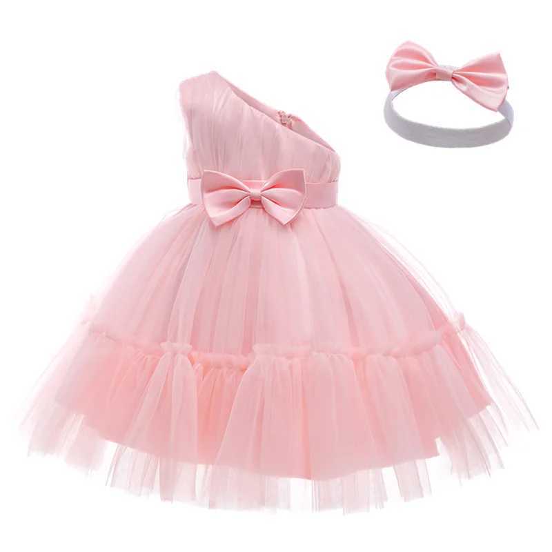 2024 New Baby Girl Dress Flower Newborn Baptist Princess Dress First Birthday Party Dress Christmas Evening Dress X250203