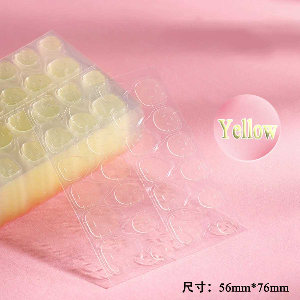 10 Sheets Nail Stickers Jelly Glue Removable Adhesive Wear-resistant Fake Nails High-viscosity Double-sided Waterproof StickersXJ250120