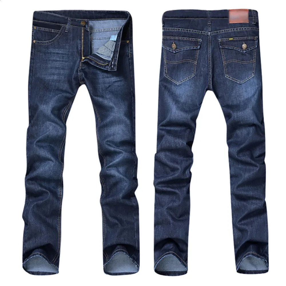 Mens Casual Autumn Denim Loose Work Long Trousers Jeans Pants Streetwear Cargo 250121