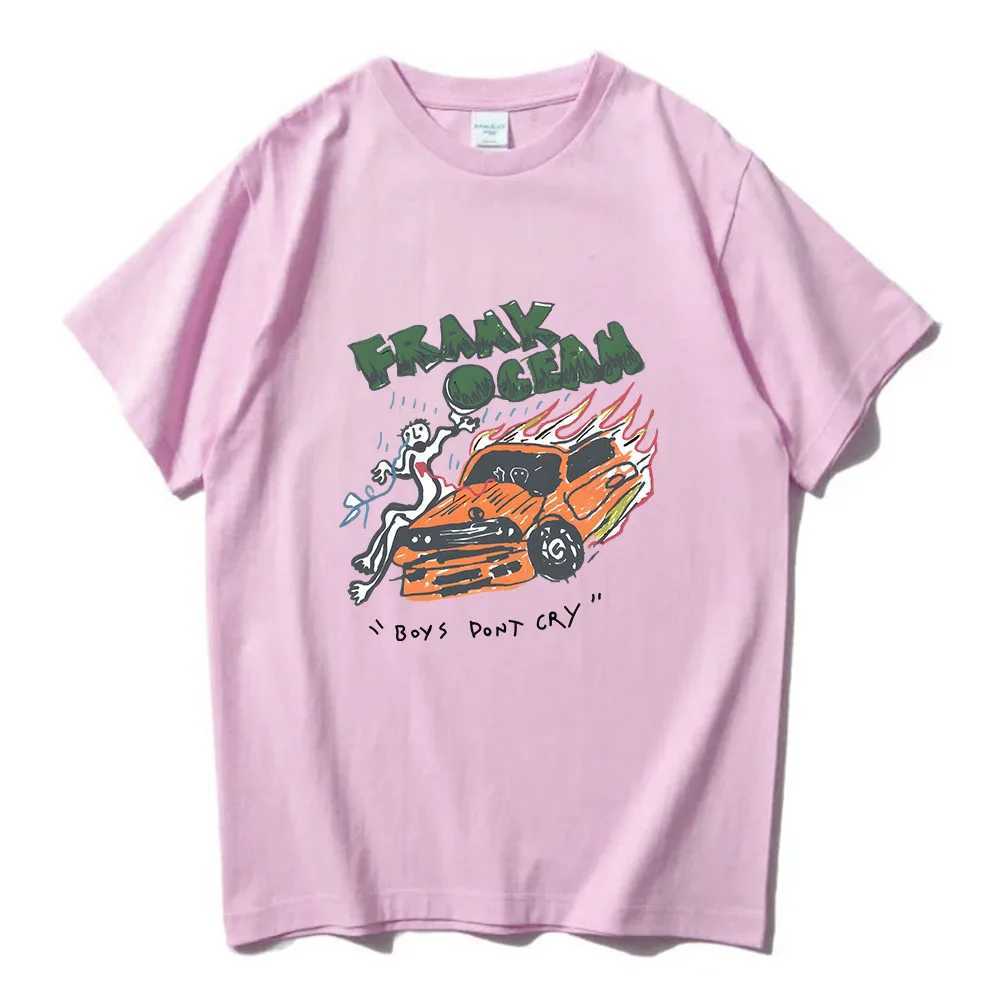 Frank O-ocean blonde R B music T-shirt mens cool and fashionable T-shirt 100% pure cotton T-shirt spring short sleeved comfortable T-shirt X250203