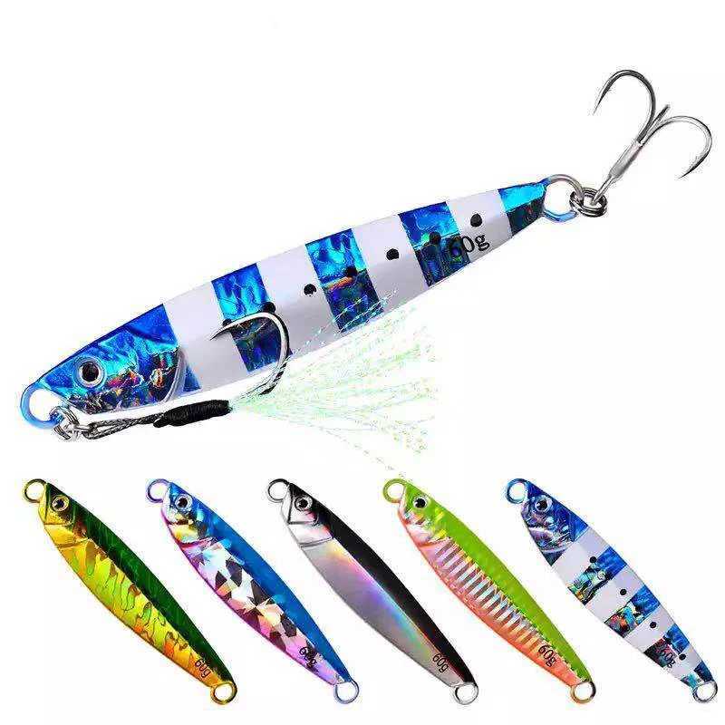 1PC 7g 10g 21g 40g 60g Metal Cast Slow Jig Spoon Jigging Hard Lure Bait Fish Sea Bass Fishing Lure Wobbler Spinnerbait TackleXJ250122