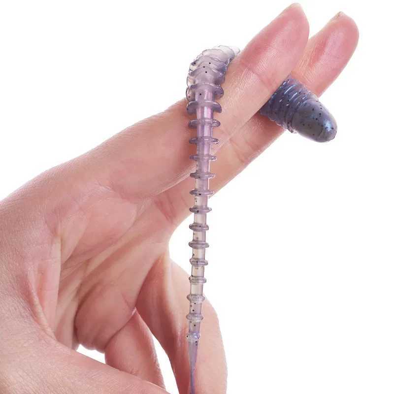 WDAIREN Worm Fishing Lures 5cm 7cm 9cm Doubor Silicone T Tail Soft Bait Artificial Baits Bass Jig Wobblers Swimbait TackleXJ250122