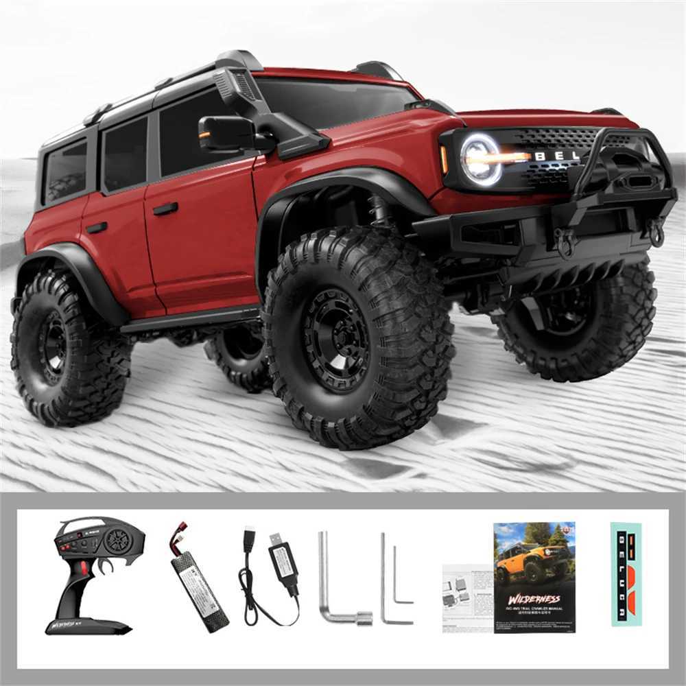 HB Toys RTR R1001/2/3 1/10 2.4G 4WD RC Car Full Proportional Rock Crawler LED Light 2 Speed Off-Road Truck Vehicles Models X250203
