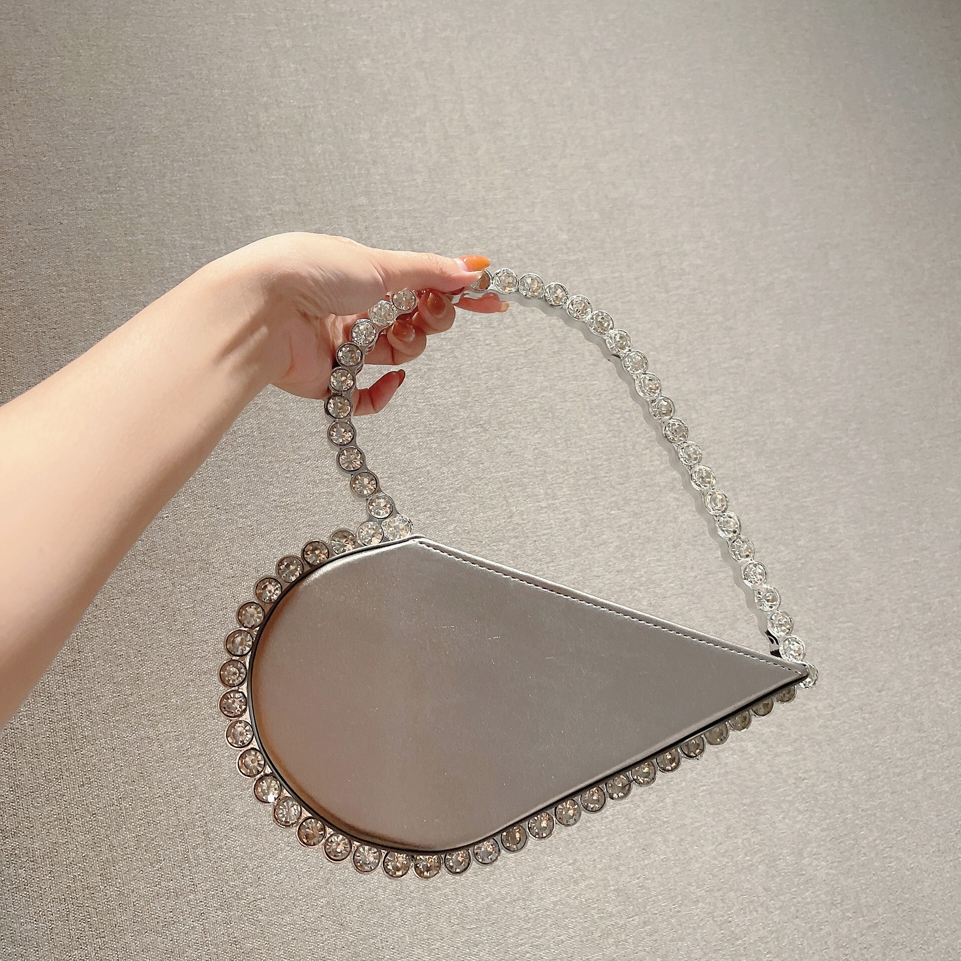 French Banquet Women's Sparkling Bag, Same Niche Design, Socialite Rhinestone Love Party Handbag Trend